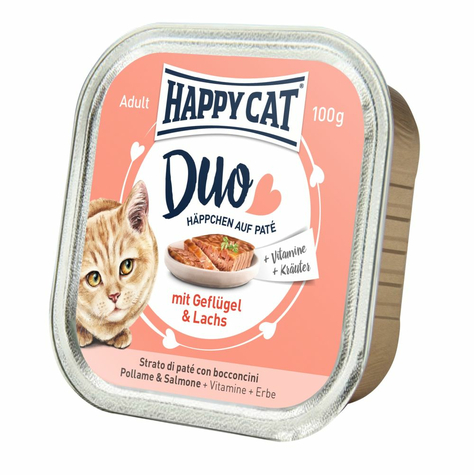 Happy Cat,Hc Duo Paštika Gefl+Salmon 100gs