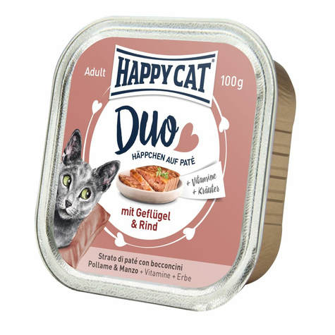 Happy Cat,Hc Duo Paštika Gefl+Beef 100gs