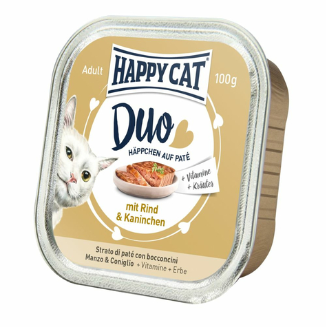 Happy Cat,Hc Duo Paštika Hovězí+Canine. 100gs
