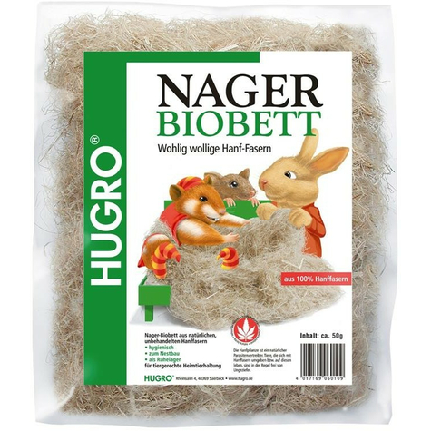 Bedding,Hugro Rodent - Biobed 50 G