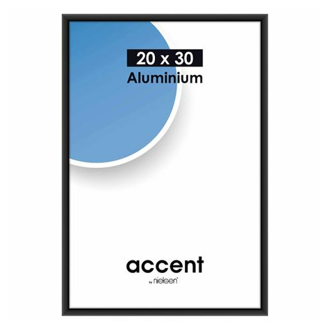 Nielsen Accent 20x30 Hliník Černý Matný 53526