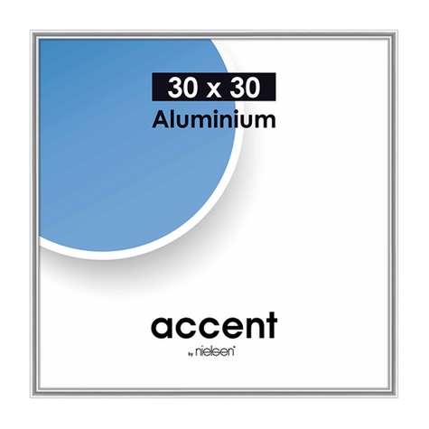 Nielsen Accent 30x30 Hliníková Stříbrná 54123