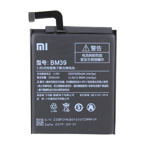 Xiaomi Bm39 Xiaomi Mi 6 3250mah Baterie Originál
