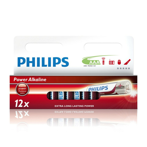 Batterie Philips Power Alkal. Micro Lr03