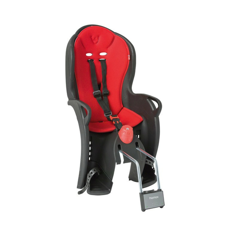 Kindersitz Hamax Sleepy Schwarz/Rot