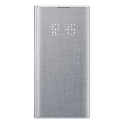 Samsung Ef Nn970 Led View Cover N970f Note 10 Silver Case Cover Case Protector Wallet Book Case