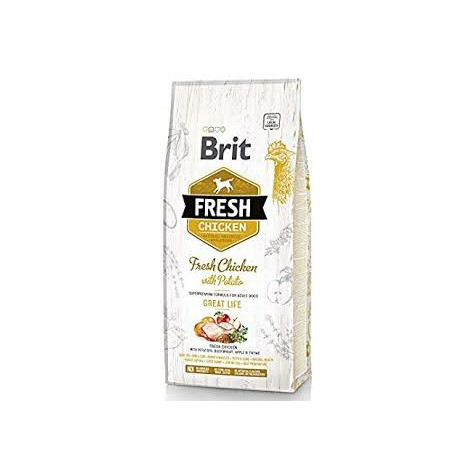 Brit Fresh Dog - Adult - Kuře - Great Life, 12kg