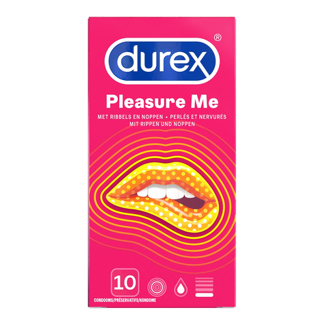 Durex Pleasure Me Kondomy 10 Kondomů