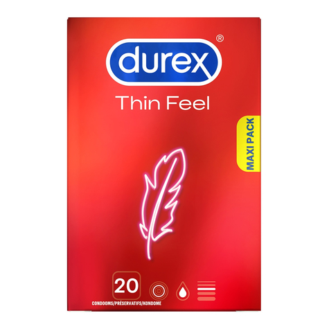 Kondomy Durex Thin Feel 20 Kusů