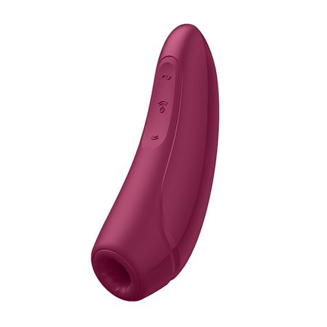 Curvy 1+ Vzduchový Pulzní Stimulátor + Vibrace - Růžově Červený