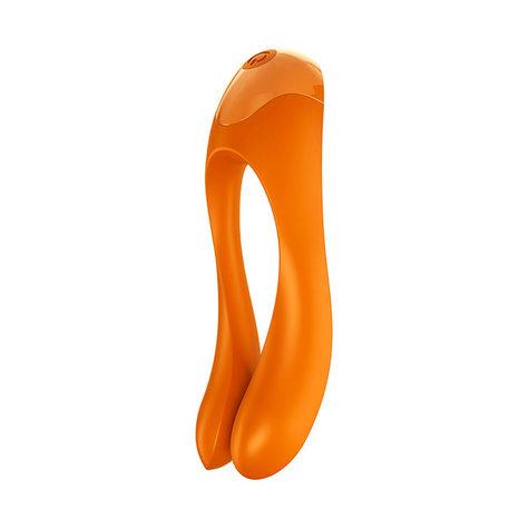 Satisfyer Candy Cane Finger Vibrator - Oranžový