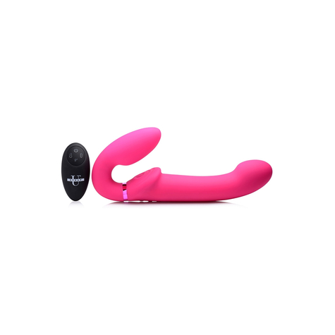 G-Pulse Vibrating Strapless Dildo With Remote Control Pink