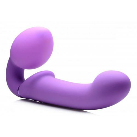 G-Pulse Vibrating Hold-Up Strap-On Purple
