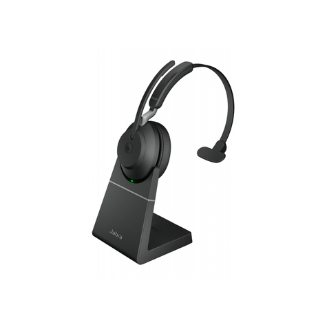 Jabra Evolve2 65 Usb-A Uc Mono With Charging Stand, Black