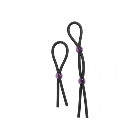 Kroužky Na Penis : Silikonové Kravaty Na Penis - Černé