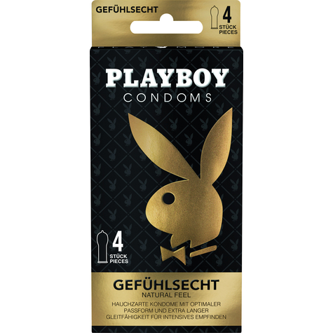 Kondomy Playboy Feel Real 4ks