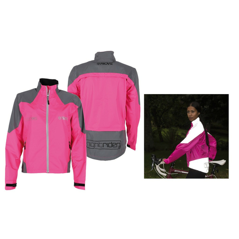 Proviz Nightrider Jacket Women Pink/Reflective Gr. 42