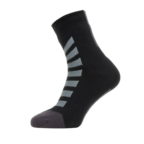 Ponožky Sealskinz All Weather Ankle Gr.M (39-42) Hydrostop Black/Grey