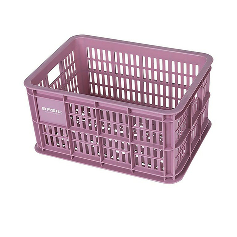Basil Crate S Box Na Kolo 29x39,5x21cm, Růžový, Plast, 25ltr