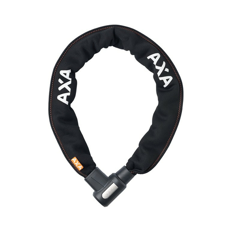 Axa Procarat+ 105 Zámek Řetězu Délka 105 Cm, Tloušťka 10,5 Mm Černý