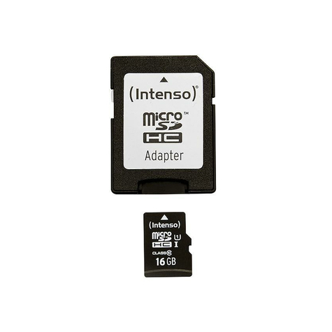 Microsdhc 16gb Intenso Premium Cl10 Uhs-I + Adaptér Blister