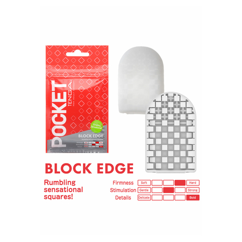 Masturbator Pocket Tenga Block Edge