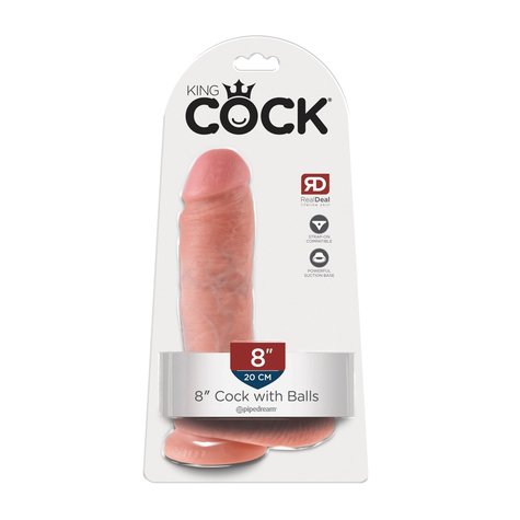 King Cock 8 Palcový Penis Koule Fl