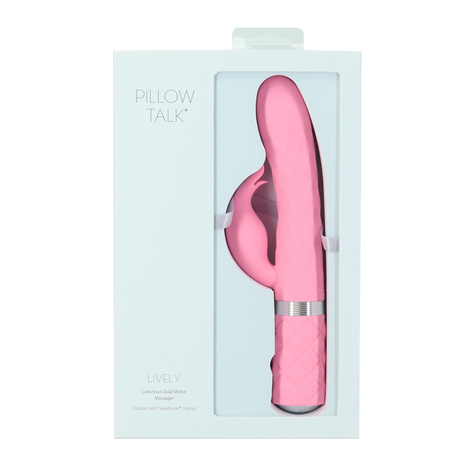 Vibrator With Clitoral Stimulator Pillow Talk Lively Pink