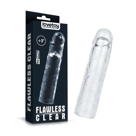 Love Toy - Flawless Clear Penis Sleeve + 5 Cm