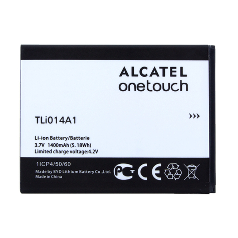 Alcatel - Originální Baterie - Tli014a1 - One Touch 4010d, 4030d, 5020d, 4012d - 1400mah