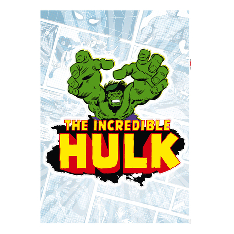 Tetování Na Zeď - Hulk Comic Classic - Velikost 50 X 70 Cm
