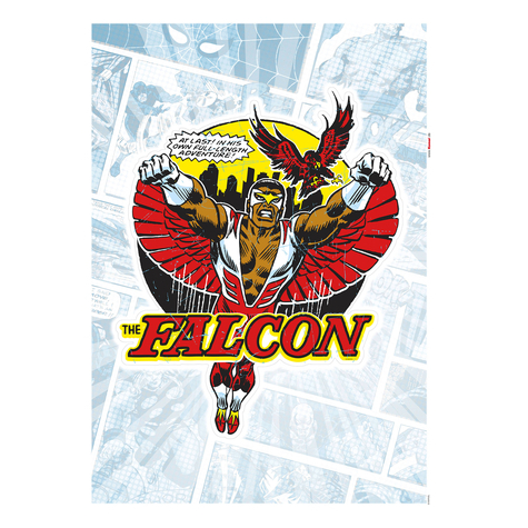 Nástěnné Tetování - Falcon Comic Classic - Velikost 50 X 70 Cm