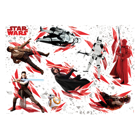 Nástěnné Tetování - Star Wars The Last Jedi - Velikost 100 X 70 Cm