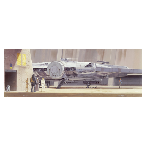 Fototapety - Star Wars Classic Rmq Milleniumfalcon - Velikost 368 X 127 Cm
