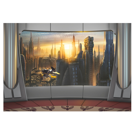 Fototapety - Star Wars Coruscant View - Velikost 368 X 254 Cm