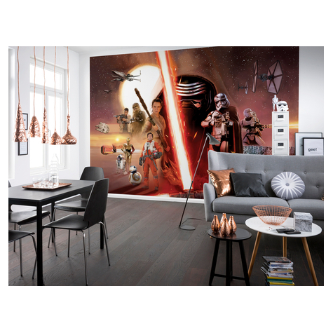 Fototapety - Star Wars Ep7 Collage - Velikost 368 X 254 Cm