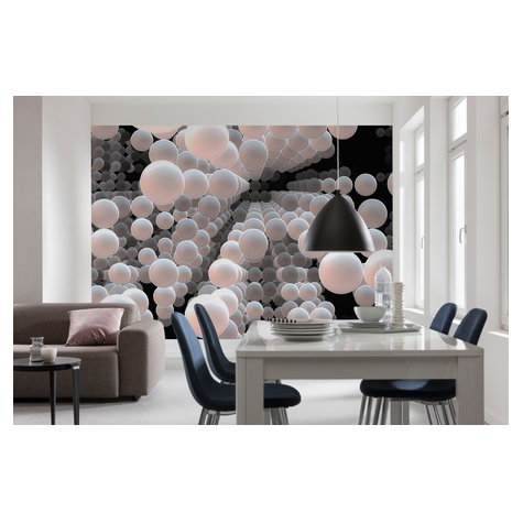 Photomurals  Photo Wallpaper - 3d Spherical - Size 368 X 254 Cm