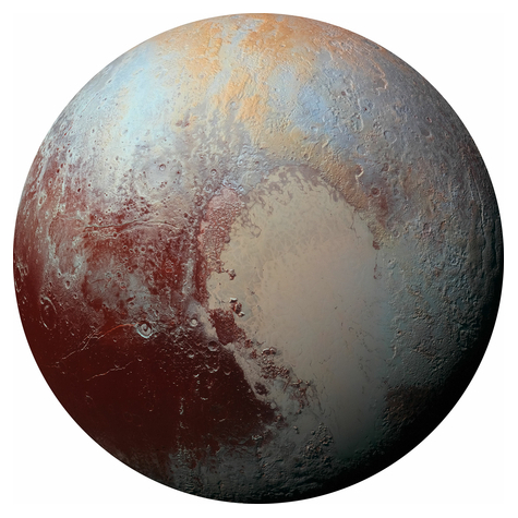 Samolepicí Netkaná Tapeta/Nástěnné Tetování - Pluto - Rozměr 125 X 125 Cm