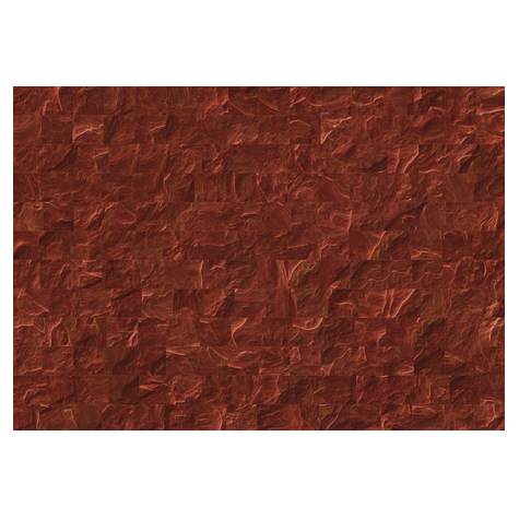 Netkané Tapety - Červené Břidlicové Dlaždice - Rozměr 400 X 280 Cm