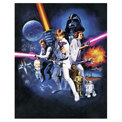 Netkané Tapety - Star Wars Poster Classic 1 - Velikost 200 X 250 Cm
