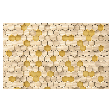 Netkaná Tapeta - Woodcomb Birch - Rozměr 400 X 250 Cm