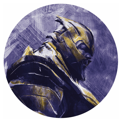 Samolepicí Netkaná Tapeta / Tetování Na Zeď - Avengers Painting Thanos - Velikost 125 X 125 Cm