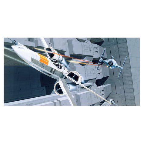 Netkané Tapety - Star Wars Classic Rmq X-Wing Vs Tie-Fighter - Rozměr 500 X 250 Cm