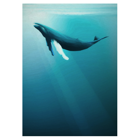 Netkané Tapety - Artsy Humpback Whale - Velikost 200 X 280 Cm