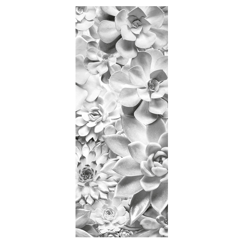 Vliesová Fototapeta - Odstíny Černobílého Panelu - Rozměr 100 X 250 Cm