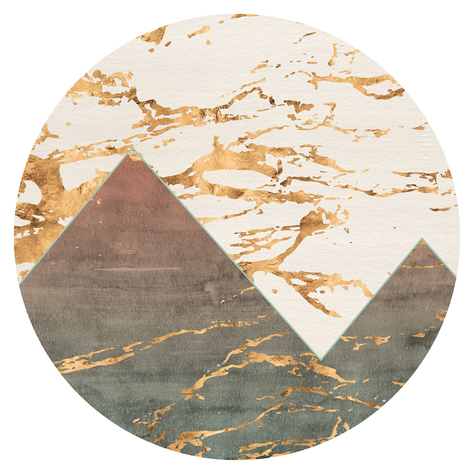 Samolepicí Netkaná Tapeta / Tetování Na Zeď - Precious Peaks - Rozměr 125 X 125 Cm