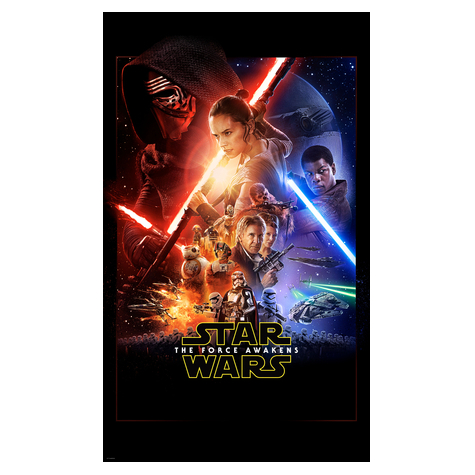 Netkané Tapety - Star Wars Ep7 Official Movie Poster - Velikost 120 X 200 Cm