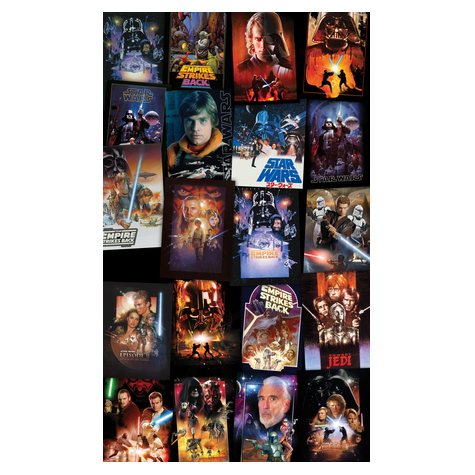 Netkané Tapety - Star Wars Posters Collage - Rozměr 120 X 200 Cm