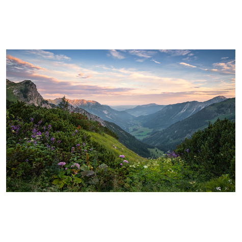 Netkaná Tapeta - Přírodní Park Vysoké Alpy - Rozměr 450 X 280 Cm