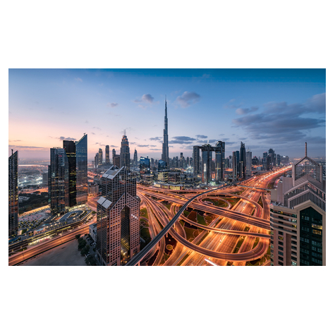 Vliesová Fototapeta - Světla Dubaje - Rozměr 450 X 280 Cm
